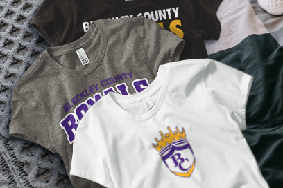 BLECKLEY COUNTY HIGH SCHOOL ROYALS Tees (Option 1) Banner