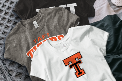 TAFT HIGH SCHOOL TIGERS Tees (Option 1) Banner