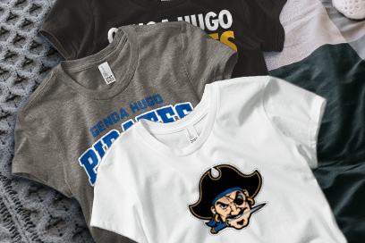 GENOA HUGO HIGH SCHOOL PIRATES Tees (Option 1) Banner
