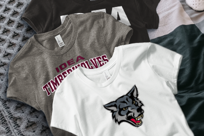IDEA PUBLIC CHARTER SCHOOL Timberwolves Tees (Option 1) Banner