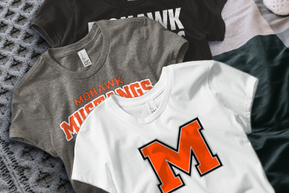 MOHAWK HIGH SCHOOL Mustangs Tees (Option 1) Banner