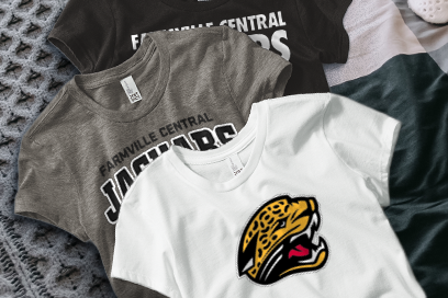 FARMVILLE CENTRAL HIGH SCHOOL JAGUARS Tees (Option 1) Banner