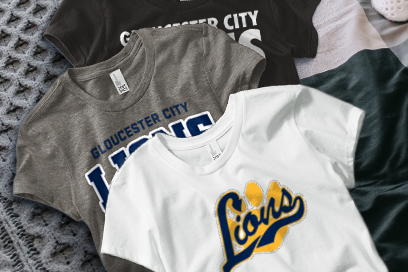 GLOUCESTER CITY HIGH SCHOOL LIONS Tees (Option 1) Banner