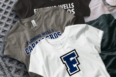 FLOWING WELLS HIGH SCHOOL CABALLEROS Tees (Option 1) Banner