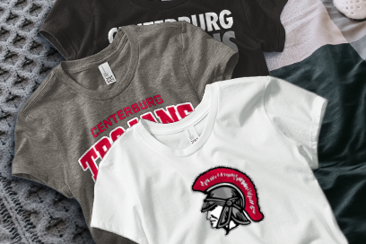 CENTERBURG HIGH SCHOOL TROJANS Tees (Option 1) Banner