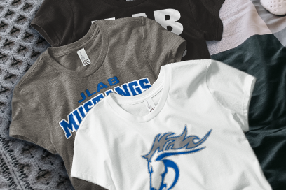 JONES LEADERSHIP ACADEMY Mustangs Tees (Option 1) Banner