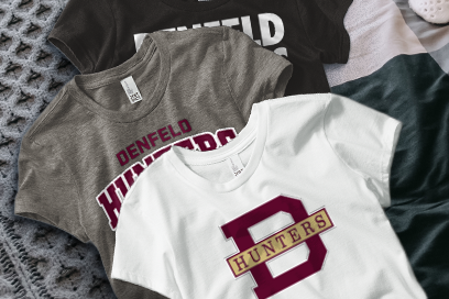 DENFELD HIGH SCHOOL HUNTERS Tees (Option 1) Banner