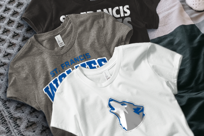 SAINT FRANCIS CATHOLIC ACADEMY  Wolves  Tees (Option 1) Banner