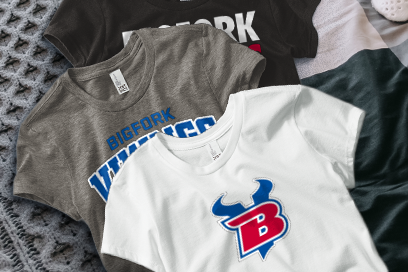 BIGFORK HIGH SCHOOL VIKINGS Tees (Option 1) Banner
