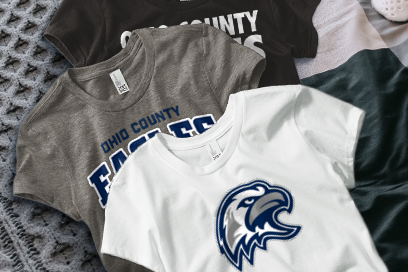 OHIO COUNTY HIGH SCHOOL EAGLES Tees (Option 1) Banner