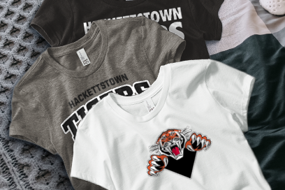 HACKETTSTOWN HIGH SCHOOL TIGERS Tees (Option 1) Banner