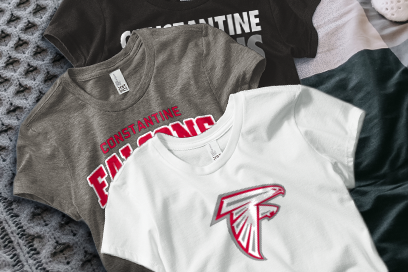 CONSTANTINE HIGH SCHOOL FALCONS Tees (Option 1) Banner