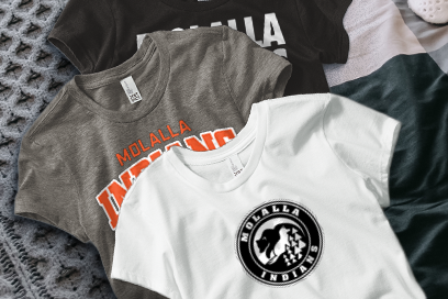 MOLALLA HIGH SCHOOL INDIANS Tees (Option 1) Banner