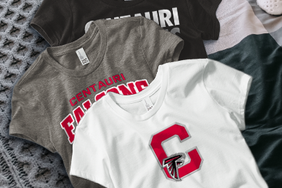 CENTAURI HIGH SCHOOL FALCONS Tees (Option 1) Banner
