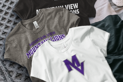 Mountain View MOUNTAIN LIONS  Tees (Option 1) Banner