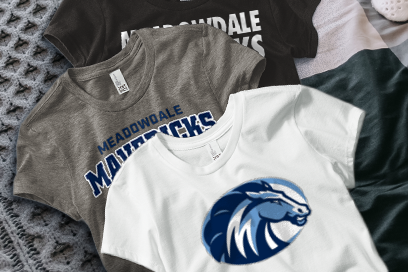 MEADOWDALE HIGH SCHOOL MAVERICKS Tees (Option 1) Banner