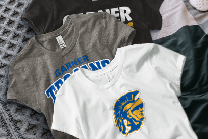 GARNER HIGH SCHOOL TROJANS Tees (Option 1) Banner