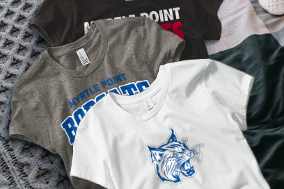 MYRTLE POINT HIGH SCHOOL BOBCATS Tees (Option 1) Banner