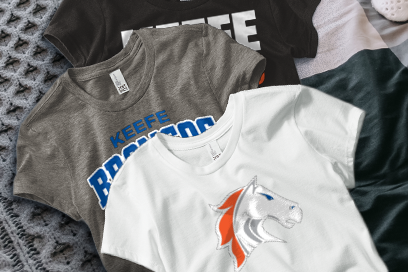 KEEFE TECHNICAL HIGH SCHOOL BRONCOS Tees (Option 1) Banner