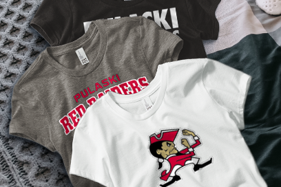 Pulaski Red Raiders Tees (Option 1) Banner