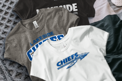 LAKESIDE SCHOOL CHIEFS Tees (Option 1) Banner