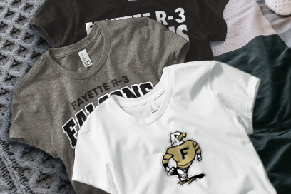 FAYETTE R-3 HIGH SCHOOL FALCONS Tees (Option 1) Banner