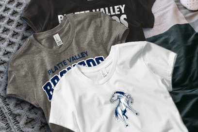Platte Valley Broncos Tees (Option 1) Banner