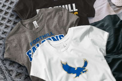 FOOTHILL HIGH SCHOOL FALCONS Tees (Option 1) Banner