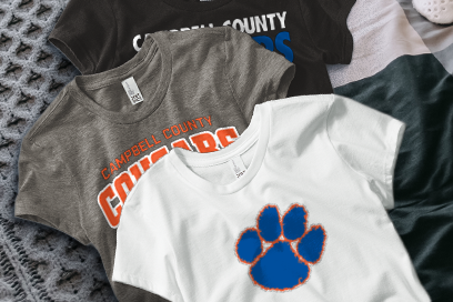 CAMPBELL COUNTY HIGH SCHOOL COUGARS Tees (Option 1) Banner