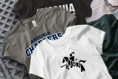 ANSONIA HIGH SCHOOL CHARGERS Tees (Option 1) Banner