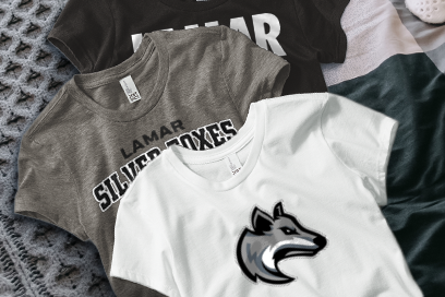 LAMAR HIGH SCHOOL SILVER FOXES Tees (Option 1) Banner