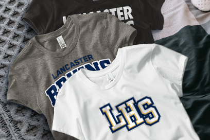 LANCASTER HIGH SCHOOL BRUINS Tees (Option 1) Banner