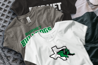 BURNET HIGH SCHOOL BULLDOGS Tees (Option 1) Banner