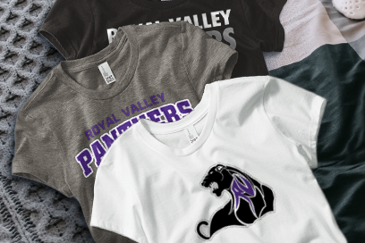 ROYAL VALLEY HIGH SCHOOL PANTHERS Tees (Option 1) Banner