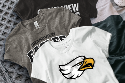 GRANDVIEW HIGH SCHOOL EAGLES Tees (Option 1) Banner