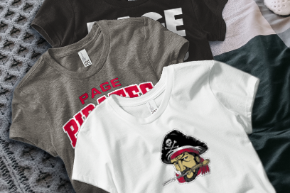 PAGE HIGH SCHOOL PIRATES Tees (Option 1) Banner