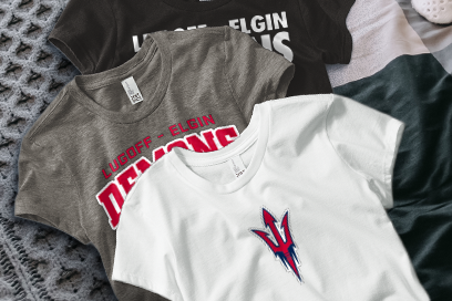 LUGOFF-ELGIN HIGH SCHOOL DEMONS Tees (Option 1) Banner