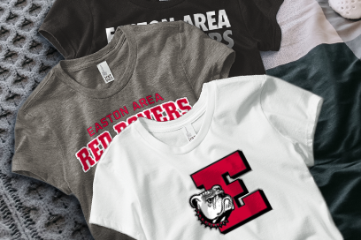 EASTON HIGH SCHOOL RED ROVERS Tees (Option 1) Banner