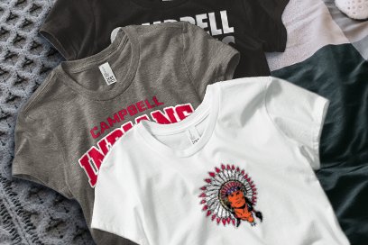 CAMPBELL HIGH SCHOOL INDIANS Tees (Option 1) Banner