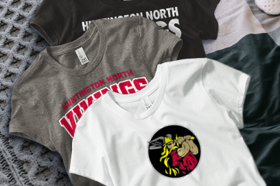 HUNTINGTON NORTH VIKINGS official sideline store Tees (Option 1) Banner