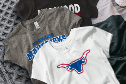 NORWOOD HIGH SCHOOL MAVERICKS Tees (Option 1) Banner