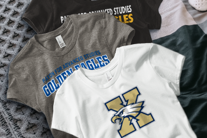 PAXON SCHOOL FOR ADVANCED STUDIES GOLDEN EAGLES Tees (Option 1) Banner