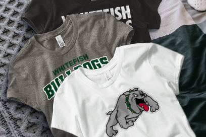 WHITEFISH HIGH SCHOOL BULLDOGS Tees (Option 1) Banner