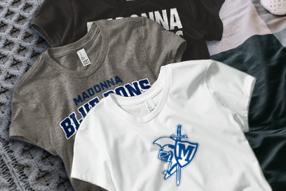 MADONNA HIGH SCHOOL BLUE DONS Tees (Option 1) Banner