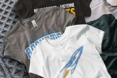 NEW ROCKFORD-SHEYENNE HIGH SCH ROCKETS Tees (Option 1) Banner