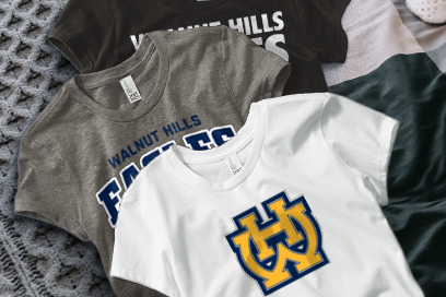 WALNUT HILLS HIGH SCHOOL EAGLES Tees (Option 1) Banner