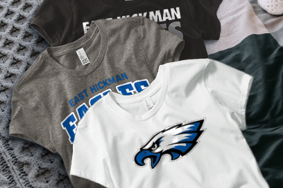 EAST HICKMAN HIGH SCHOOL EAGLES Tees (Option 1) Banner