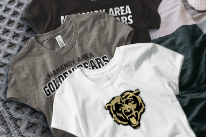 MAHANOY AREA JR./SR. HIGH SCHOOL GOLDEN BEARS Tees (Option 1) Banner