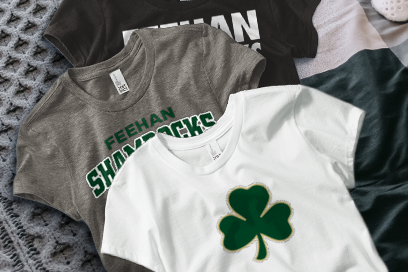 Bishop Feehan Shamrocks Tees (Option 1) Banner
