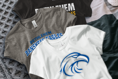 BETHLEHEM HIGH SCHOOL BANSHEES EAGLES Tees (Option 1) Banner